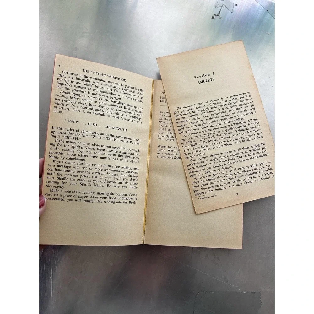 THE WITCH'S WORKBOOK Ann Grammery 1973 Pocket Books Vintage Occult Illustrated